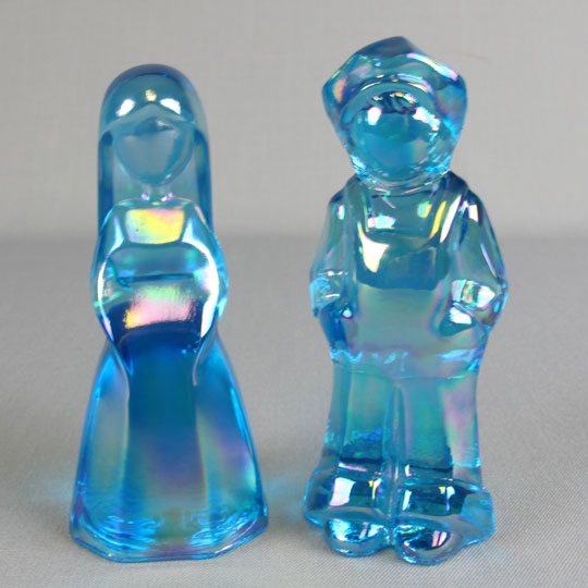 Mosser Glass Josh & Jenny Dolls Figurines 1981